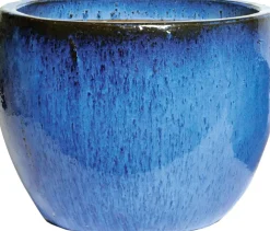 Mega Collections bloempot blauw D 30 H 26 cm