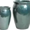 Mega Collections bloempot Delta groen D 38 H 50 cm