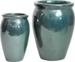 Mega Collections bloempot Delta groen D 38 H 50 cm