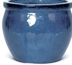 Mega Collections bloempot Delta blauw D 38 H 31 cm