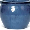 Mega Collections bloempot Delta blauw D 28 H 24 cm