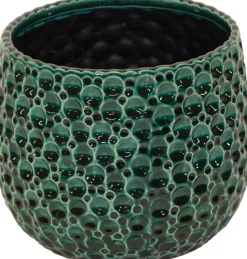 Mega Collections bloempot Drops blauw D 17 H 15 cm