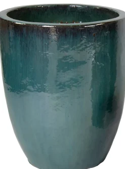 Mega Collections bloempot Genta groen D 35 H 44 cm