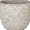Mega Collections bloempot Glazed wit D 29 H 24 cm