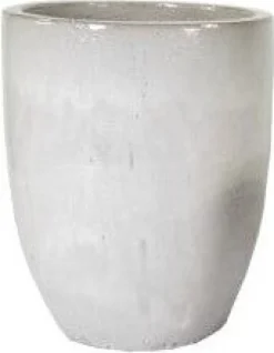 Mega Collections bloempot Marian wit D 35 H 44 cm