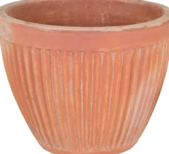 Mega Collections bloempot Meloen terracotta D 37 H 30 cm