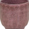 Mega Collections bloempot op voet Bohemian roze D 40 H 36 cm