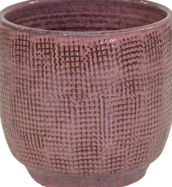 Mega Collections bloempot op voet Bohemian roze D 40 H 36 cm