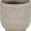 Mega Collections bloempot op voet Bohemian taupe D 40 H 36 cm