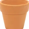 Mega Collections bloempot Sparta bruin D 17,5 H 15,5 cm