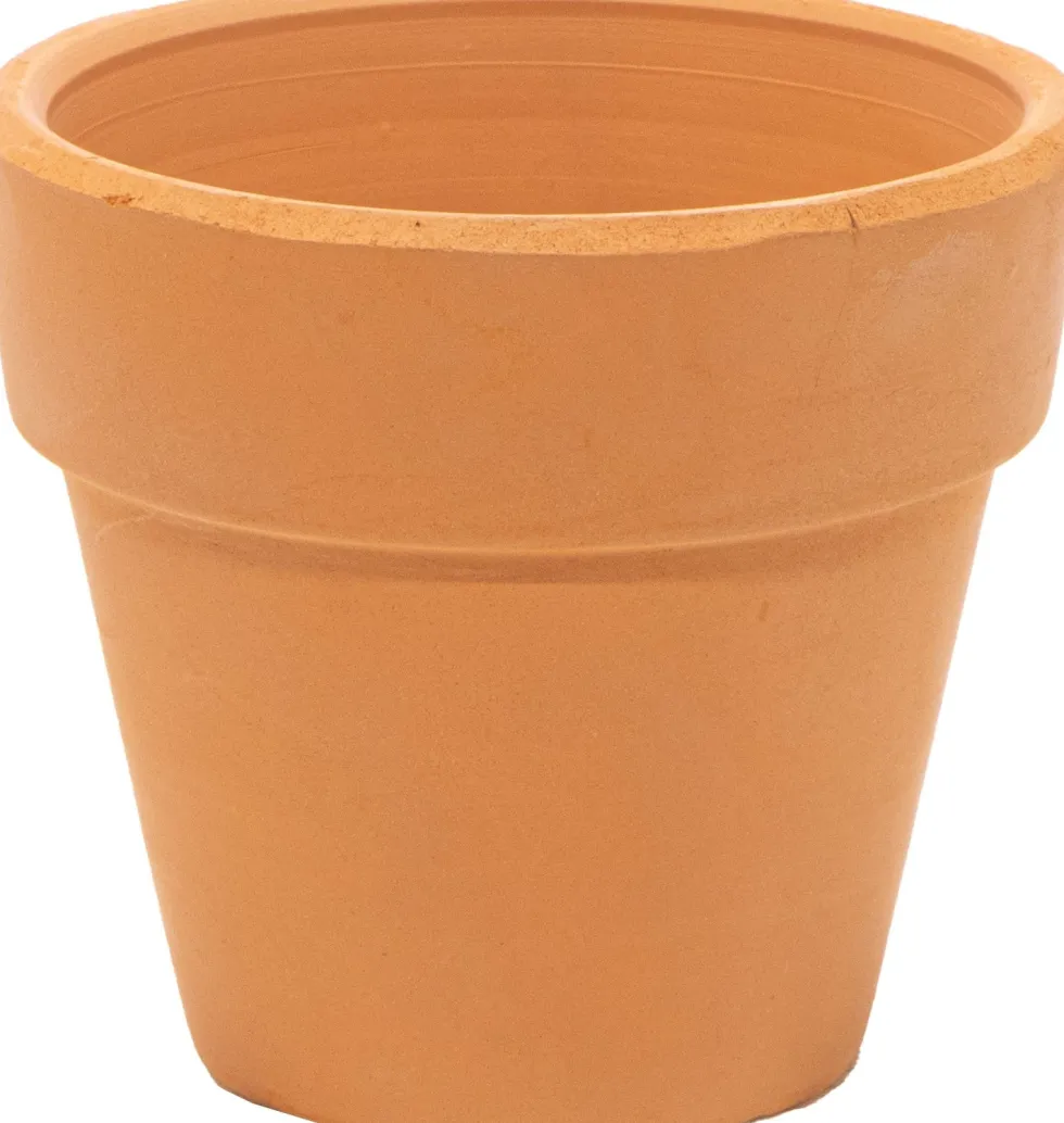 Mega Collections bloempot Sparta bruin D 17,5 H 15,5 cm