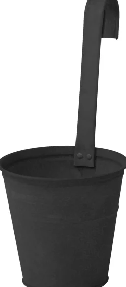 Mega Collections hangpot Vintage zwart D 16 H 35 cm