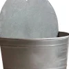 Mega Collections hangpot zink Maan 22 x 14 x 24 cm old look