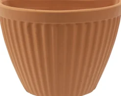Mega Collections muur bloempot Pareda terracotta 25 x 15 x 17,5 cm