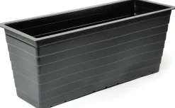 Mega Collections plantenbak zwart 79 x 29 x 32 cm