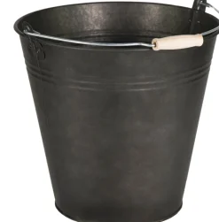 Mega Collections plantenemmer zwart D 25 H 22 cm