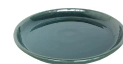 Mega Collections plantenschotel Glazed groen D 45 H 5,5 cm