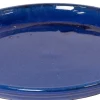 Mega Collections plantenschotel Glazed blauw D 30 H 3,5 cm