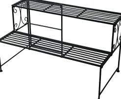 Mega Collections plantenstandaard Luto zwart 74 x 40 x 41 cm