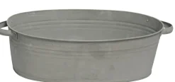 Mega Collections plantenteil grijs 29 x 21 x 12,5 cm