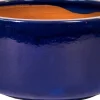 Mega Collections schaal glazuur D 38 cm blauw