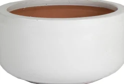 Mega Collections schaal glazuur D 21 cm wit