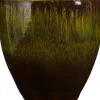 Mica Decorations bloempot Abruzzo groen D 47 H 46 cm