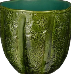Mica Decorations bloempot Afredo groen D 19 H 17 cm