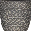 Mica Decorations bloempot Alma grijs D 14 H 14 cm