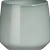 Mica Decorations bloempot Amber grijs D 15,5 H 14 cm