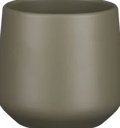Mica Decorations bloempot Amber groen D 12,5 H 13,5 cm