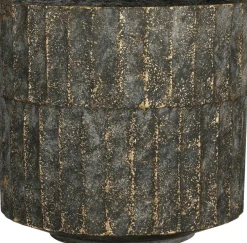 Mica Decorations bloempot Apiro zwart D 27,5 H 25,5 cm