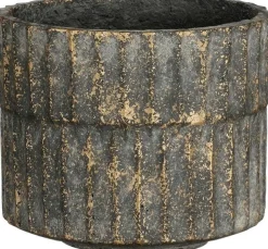Mica Decorations bloempot Apiro zwart D 15,5 H 12,5 cm