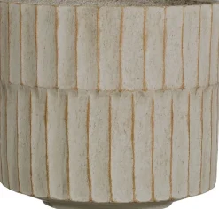 Mica Decorations bloempot Apiro crème D 17,5 H 15 cm