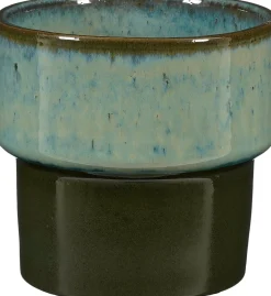 Mica Decorations bloempot Aster groen D 17 H 15 cm