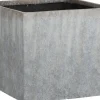 Mica Decorations bloempot Bravo grijs 31 x 31 x 28 cm