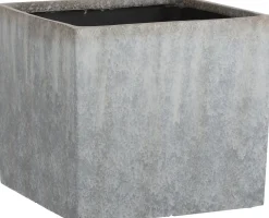 Mica Decorations bloempot Bravo grijs 37 x 37 x 33 cm