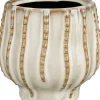 Mica Decorations bloempot Cathy wit D 12,5 H 11,5 cm