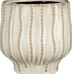 Mica Decorations bloempot Cathy wit D 20 H 19 cm