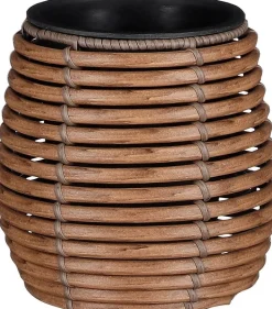 Mica Decorations bloempot Casena bruin D 17 H 17 cm