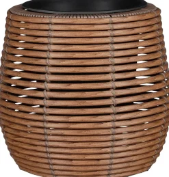 Mica Decorations bloempot Casena bruin D 28 H 26 cm
