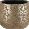 Mica Decorations bloempot Clemente goud D 16,5 H 13 cm