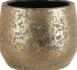 Mica Decorations bloempot Clemente goud D 19,5 H 15,5 cm