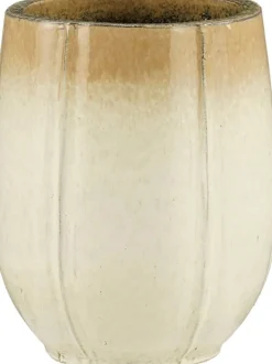 Mica Decorations bloempot Corsica kleurverloop crème D 55 H 70 cm