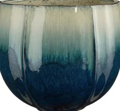Mica Decorations bloempot Corsica kleurverloop blauw D 47 H 41 cm