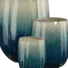 Mica Decorations bloempot Corsica kleurverloop blauw D 35 H 44 cm