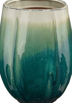 Mica Decorations bloempot Corsica kleurverloop groen D 44 H 55 cm