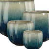 Mica Decorations bloempot Corsica kleurverloop blauw D 36 H 34 cm