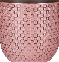 Mica Decorations bloempot Daan roze D 19 H 17,5 cm