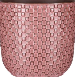Mica Decorations bloempot Daan roze D 21,5 H 20,5 cm